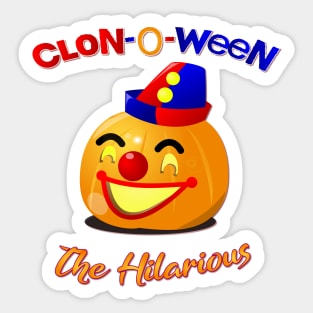 Halloween Clown Clon-O-Ween The Hilarious Sticker